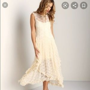 Free People French Courtship Lace Slip